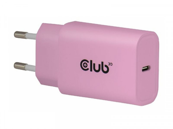 Club3D Lifestyle Ladegerät USB-C 30Watt, 2Stk pink retail