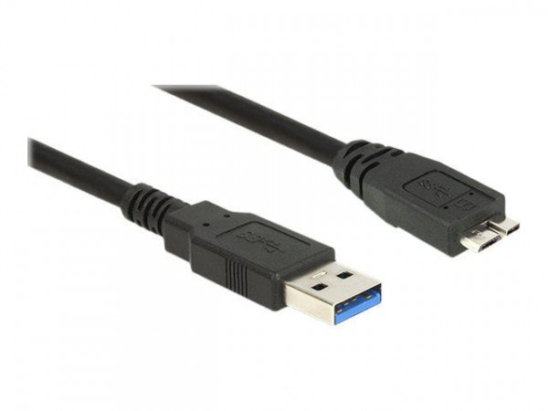 USB Kabel Delock USB3.0 A -> Micro-B St/St 1.50m schwarz