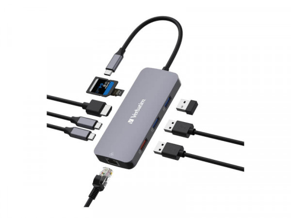Verbatim USB-C Pro Multiport Hub 9 Port CMH-09