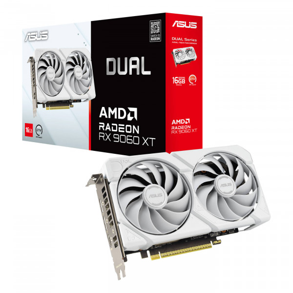 ASUS DUAL-RX9060XT-16G-WHITE 16GB GDDR6 HDMI DP