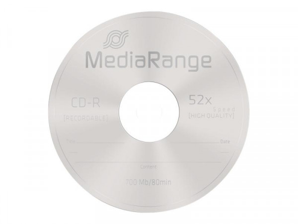 MediaRange CD-R 700MB 50pcs Spindel 52x