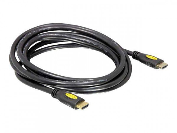 HDMI Kabel Delock Ethernet A -> A St/St 5.00m 4K Gold
