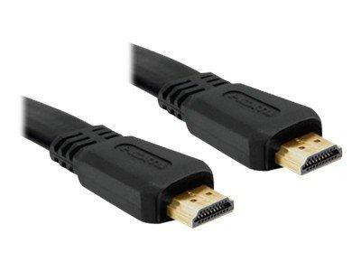 HDMI Flachkabel Delock Ethernet A -> A St/St 1.00m 4K