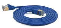 Wantec Patchkabel SSTP CAT7 Ste. CAT6a d=4mm 0,10m blau