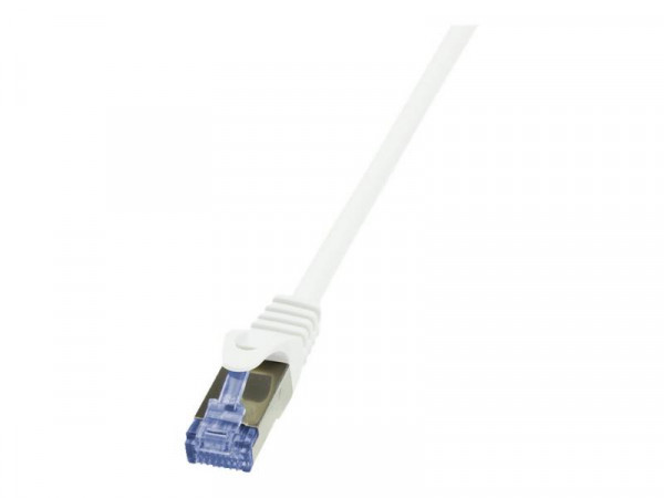 LogiLink CAT6A S/FTP Patchkabel AWG26 PIMF weiß 15m