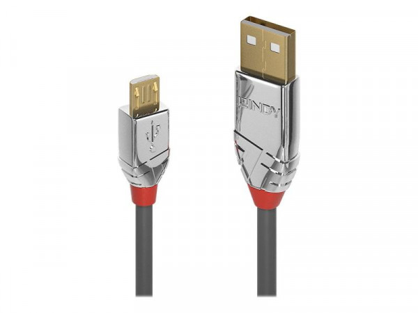 Lindy USB 2.0 Kabel Typ A/Micro-B Cromo Line M/M 0.5m