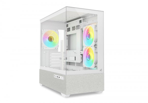 Sharkoon Gehäuse MK7 ARGB mATX 2xGlas weiß