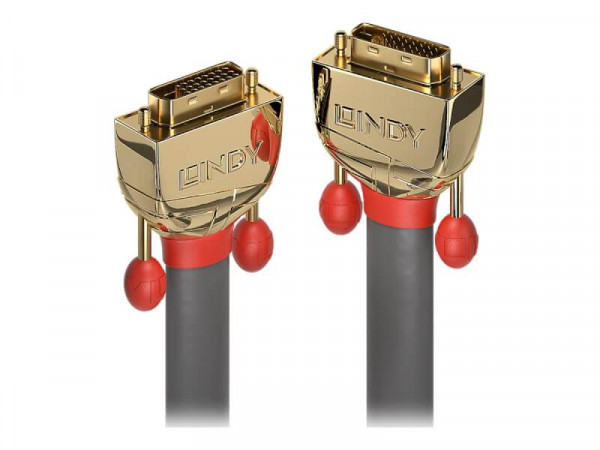 LINDY DVI-D Dual Link Kabel Gold Line 20m