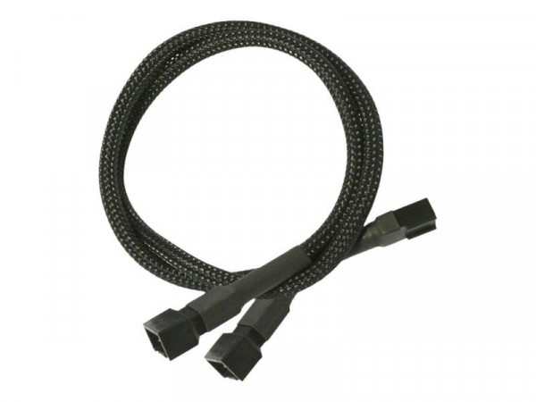 Kabel Nanoxia 3-Pin Y-Kabel, 60 cm, schwarz