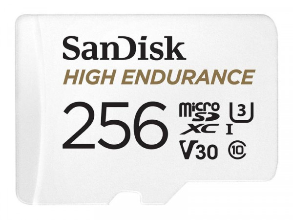 SD MicroSD Card 256GB SanDisk High Endurance inkl. Adapter