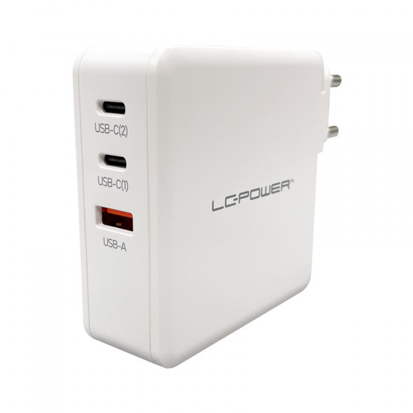LC-Power USB-Ladegerät 110-240V für USB-C-/USB-A-Geräte