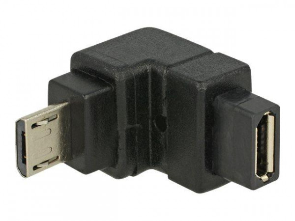 USB Adapter Delock micro B -> micro B St/Bu 90° unten