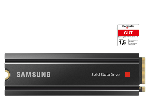 SSD 1TB Samsung M.2 PCI-E NVMe Gen4 980 PRO Heatsink
