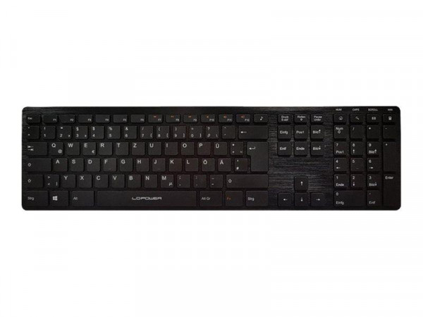Tastatur LC-Power LC-KEY-5B-ALU Aluminium Slim Design