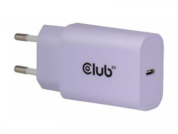 Club3D Lifestyle Ladegerät USB-C 30Watt, 2Stk lila retail