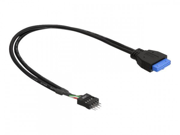 USB3.0 Kabel Delock Pinheader 19pin -> 8pin Bu/St 0.60m