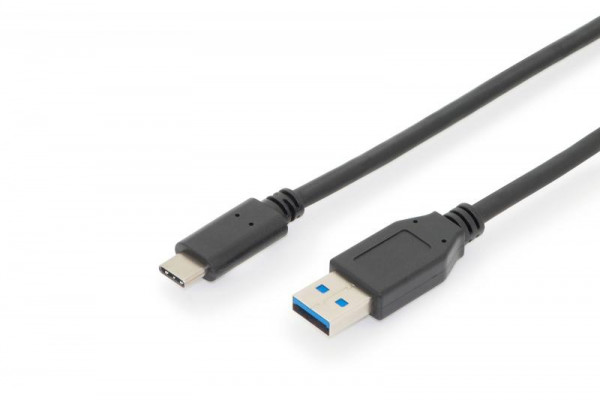 ASSMANN Anschlusskabel USB TypC -> A St/St 1.0m schwarz