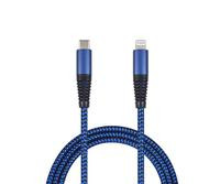 2GO USB Datenkabel-blau-100cm USB Type-C - Lightning Apple