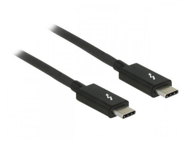 Thunderbolt-Kabel3 Delock USB C -> USB C St/St 1.00m schwarz