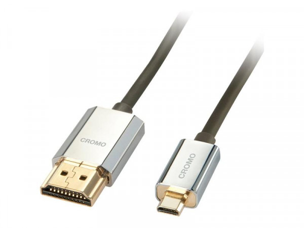 Lindy HDMI High Speed Kabel an Micro HDMI CROMO Slim 4.5m