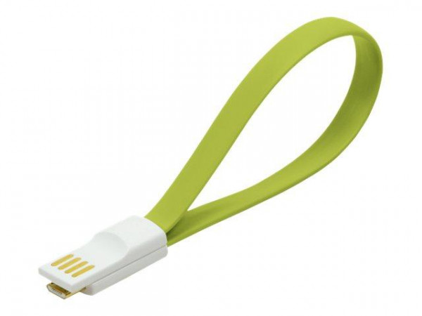 LogiLink USB Kabel A -> micro B St/St grün magnetisch