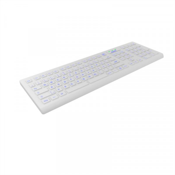 Tastatur Keysonic KSK-8031INEL-WH (DE) Industrietastatur weiß