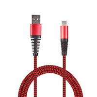 2GO USB Ladekabel - rot - 100cm für USB Type-C 3.1