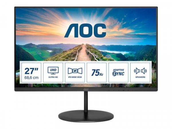 AOC 68,6cm (27") U27V4EA 16:09 2xHDMI+DP IPS black