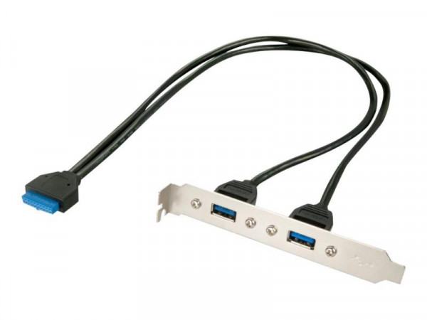 Lindy Slotblech USB 3.0 Adapter 2xUSB 3.0 Typ A an 20 pol.