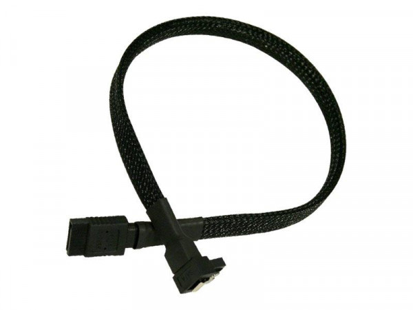 Kabel Nanoxia SATA 6Gb/s Kabel abgewinkelt 60 cm, schwarz