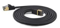Wantec Patchkabel SSTP CAT7 Ste. CAT6a d=4mm 0,5m schwarz