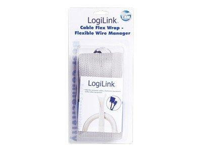 LogiLink Kabelschlauch flexibel 1,8m grau
