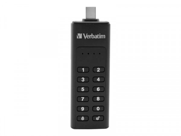 USB-Stick 64GB Verbatim 3.2 Typ C Keypad Secure Drive AES