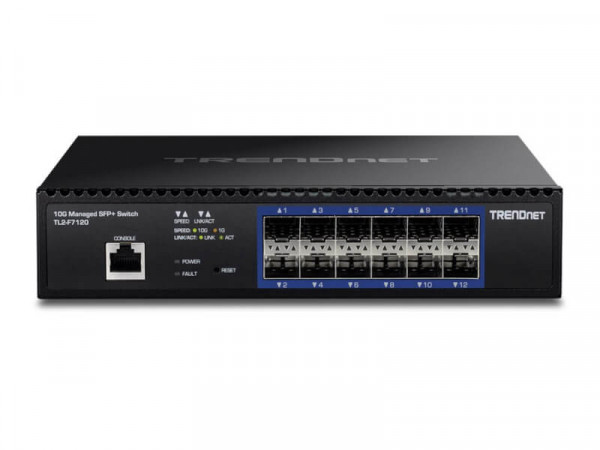 TRENDnet 12-Port 10G Layer 2 Managed SFP+ Switch