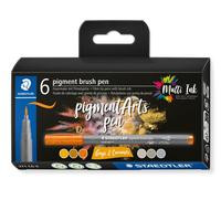 STAEDTLER MultiInk Pigment Arts brush pen 6er-Set