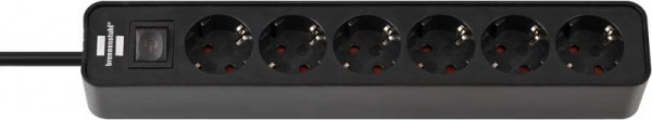 Steckdosenleiste Brennenstuhl Ecolor 6fach schwarz 1,5m
