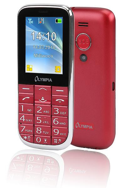 Olympia Mobiltelefon Joy II rot extragroße Tasten