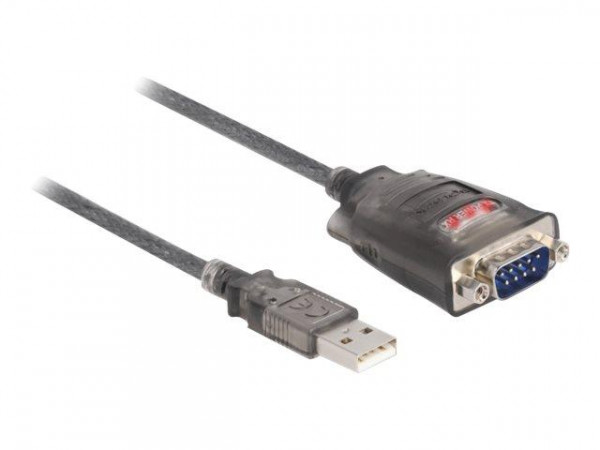 DELOCK Adapter USB 2.0 Typ-A > Seriell RS-232 D-Sub 9 Pin St