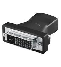 HDMI Adapter, (19-pol)Bu/DVI-D (24+1) St, Bulk