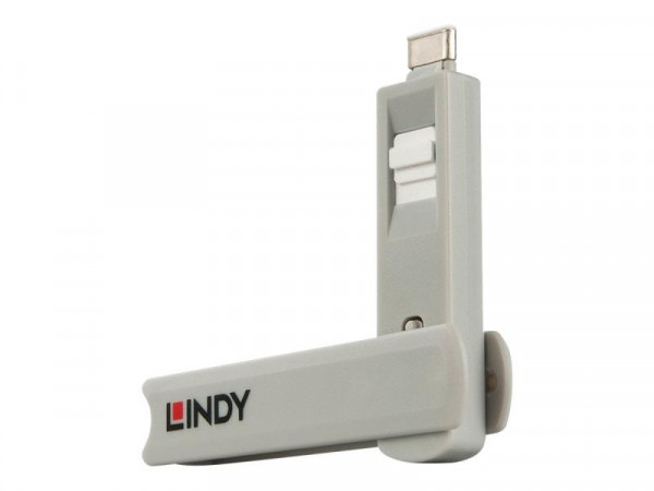 Lindy USB Typ C Port Schloss weiß