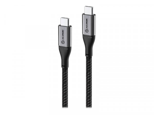 Alogic USB Kabel USB 2.0 USB-C -> USB-C 5A/480Mbps 1.5m grau