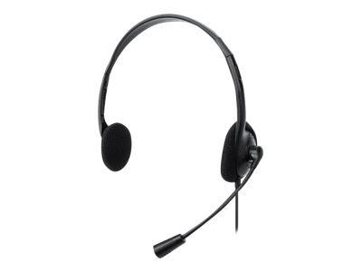 MANHATTAN Stereo USB-Headset On Ear, USB-A Stecker schwar