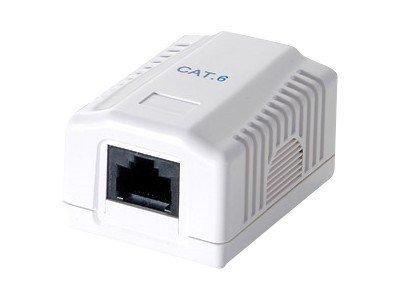 Equip Cat6A Netzwerkdose Weiß - 2x Geschirmte RJ45 Ports Für Professionelle Installation