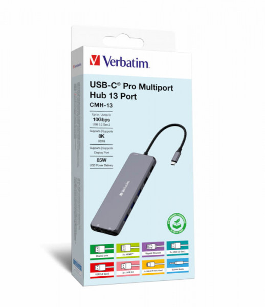 Verbatim USB-C Pro Multiport Hub 13 Port CMH-13