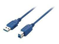 Equip USB Kabel A -> B St/St 3.00m blau Polybeutel