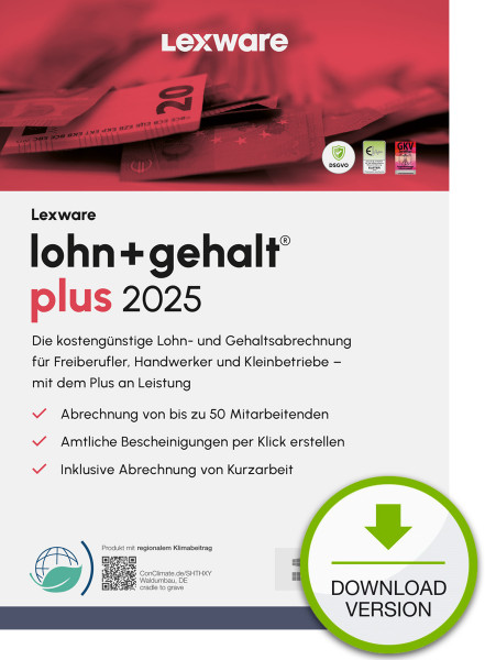 Lexware lohn+gehalt plus 2025 ABO Download