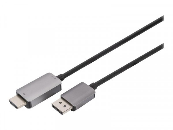 DIGITUS DisplayPort Adapterkabel DP->HDMIA St/St 1,0m schwar