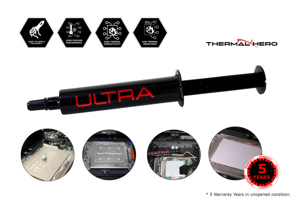 Wärmeleitpaste Thermal Hero ULTRA 50g 13 W/mk (+ 30cc Gun)