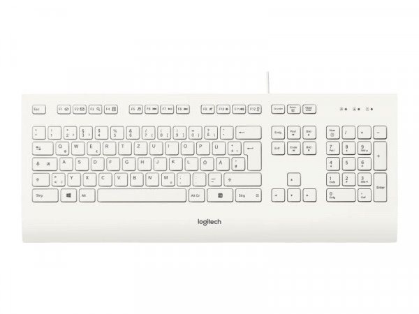 Logitech Keyboard K280e USB-Keyboard white