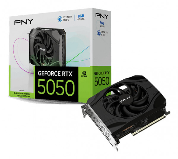 PNY RTX5050 Single Fan 8GB GDDR6 HDMI 3xDP